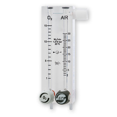 Flowmeter 0-8Lpm  Dual Tube 02 and Air