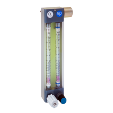 Flowmeter 0-8Lpm  Dual Tube 02 and N20 