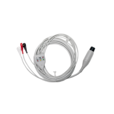 Generic 3 Lead ECG Complete Cable and Wires 6 Pin (Patient to Monitor) Suits Mindray MEC and PM series 