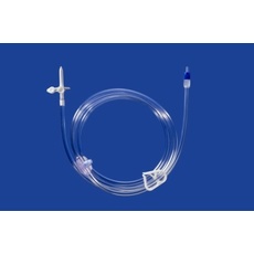 High Flow IV Set - Includes vented spike with filter, 72in (180cm) tubing, needle free injection site, clamp, and spin luer lock. - Priming Volume = 3