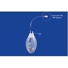 Chest Suction Bulb 100cc with 360deg spinning Luer Lock Adapter