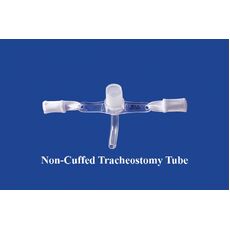 Tracheostomy Tube Non Cuffed with 15mm Spinning Connector 2.5mm ID x 3.4mm OD - Length 38mm
